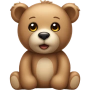 Light teddy bear  sticker