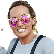 girl with jewelry in car sticker