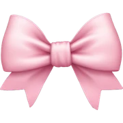 Light pink bow sticker
