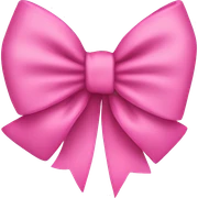 pink bow sticker