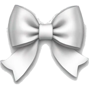 White bow sticker