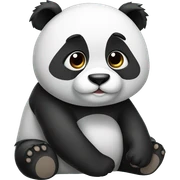 Cute panda sticker