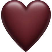 Maroon Heart sticker