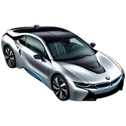 Silver bmw i8 sticker