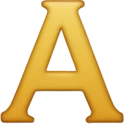 A Letter A sticker