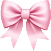 soft pink medium bow  sticker