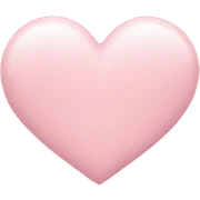 Heart with soft pink sticker