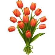 tulip bouquet sticker