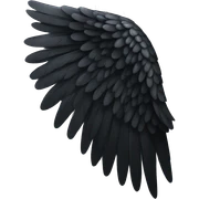 black angel wing sticker