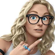 blonde girl with blue eyes sticker
