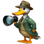 duck detective sticker