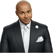 bald male in formal attire sticker