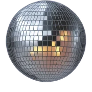 Disco ball sticker
