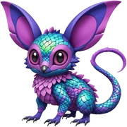  exotic tropical cyber-Stitch-Noibat-Trico-Fakémon-Pokémon-Vernid-creature sticker