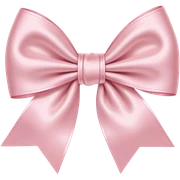 light pink bow on light pink bow sticker