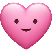 pink heart  sticker