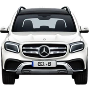 White Mercedes glb 250 sticker