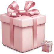 Light pink Christmas gifts under a white Christmas tree  sticker
