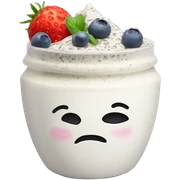 Yoghurt with chia seeds  sticker