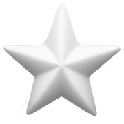White star sticker