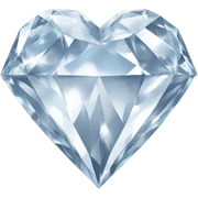 a diamond heart sticker