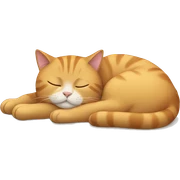 Cat sleeping sticker
