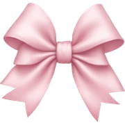 Light pink bow sticker