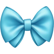 light blue bow  sticker
