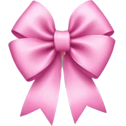 pink bow sticker