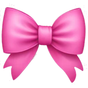 pink bow sticker