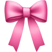 Pink detailed  bow  sticker