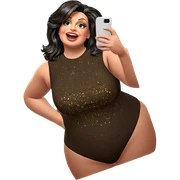 reflection in mirror selfie sticker