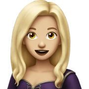 Blonde vampire sticker