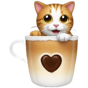 Cats and coffe sticker