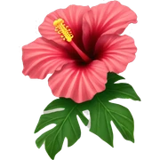 hibiscus flower sticker