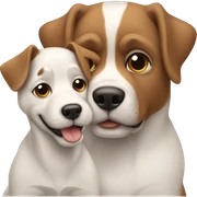 Perro + niño sticker