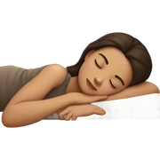 Brunette girl sleepin sticker