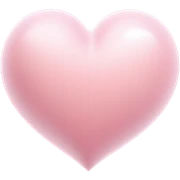 light pink heart sticker