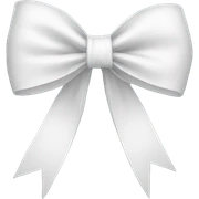 white bow sticker