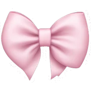light pink bow  sticker