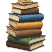 Cozy book stack sticker