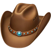 Cowgirl hat sticker