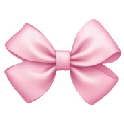 Baby pink bow sticker