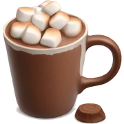 Hot chocolate with marshmallows  sticker