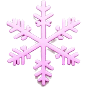 Pink snowflake sticker