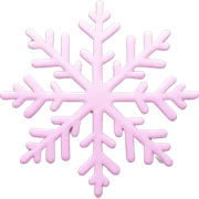 pastel pink snowflake  sticker