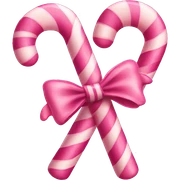 Pink candy cane sticker