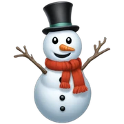 Snowman sticker