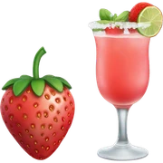 strawberry margarita sticker