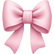 light pink bow sticker